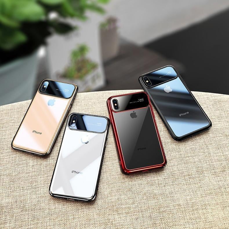 TOTU ® iPhone XS Polarized Lens Mirror Transparent Hard Case casemarts