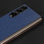 Galaxy Z Fold3 Leather Business Style Canvas Hybrid Case casemarts