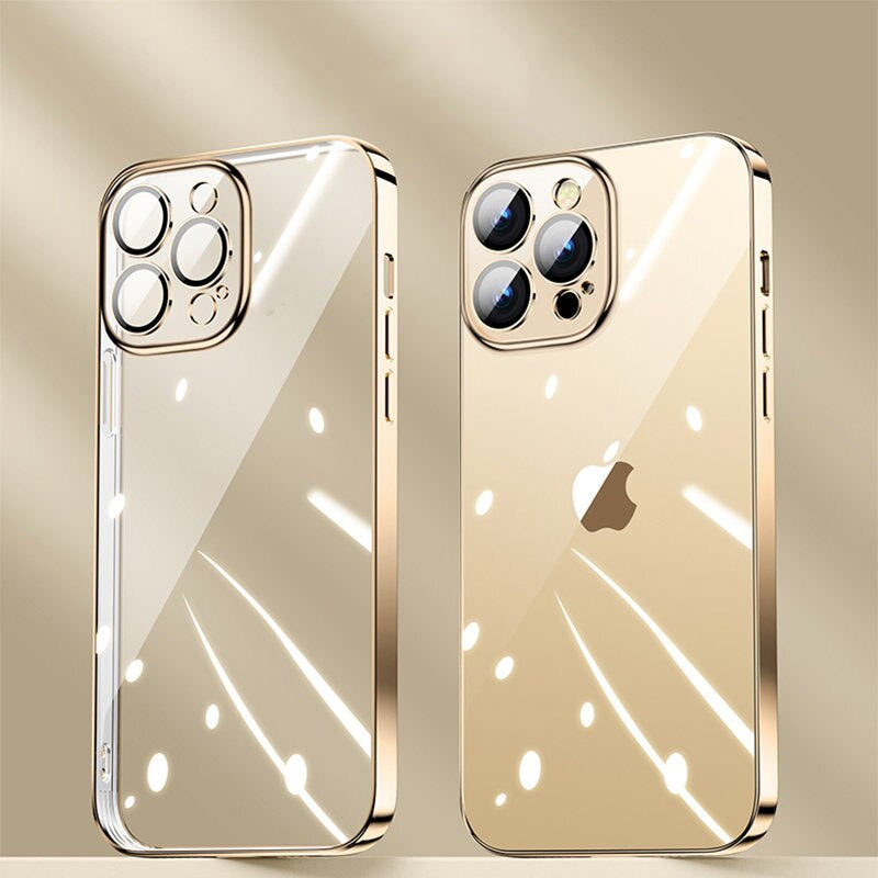 iPhone 14 Plus Transparent Plating Camera Protection Case casemarts