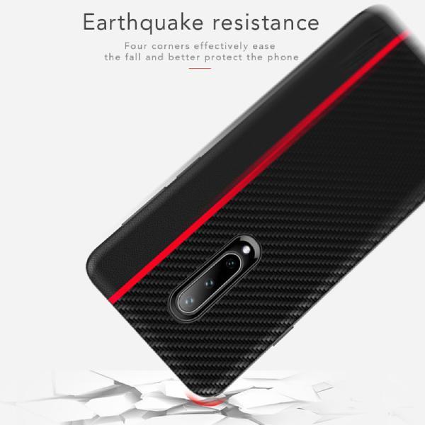 Frosted Carbon Fiber PU Leather Protective Case - OnePlus casemarts