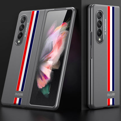 Galaxy Z Fold3 Ultra Thin Hybrid Striped Matte Shell Case casemarts