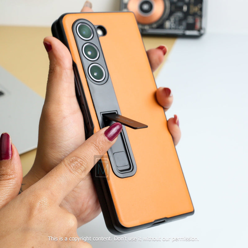 Galaxy Z Fold5 Supreme Leather Finish Case casemarts