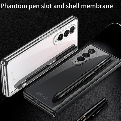 Galaxy Z Fold4 Transparent Pen Slot Folding Case casemarts