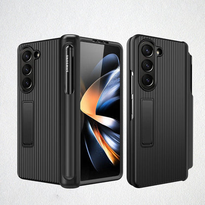 Galaxy Z Fold5 Elegant Hinged Case With Kickstand casemarts