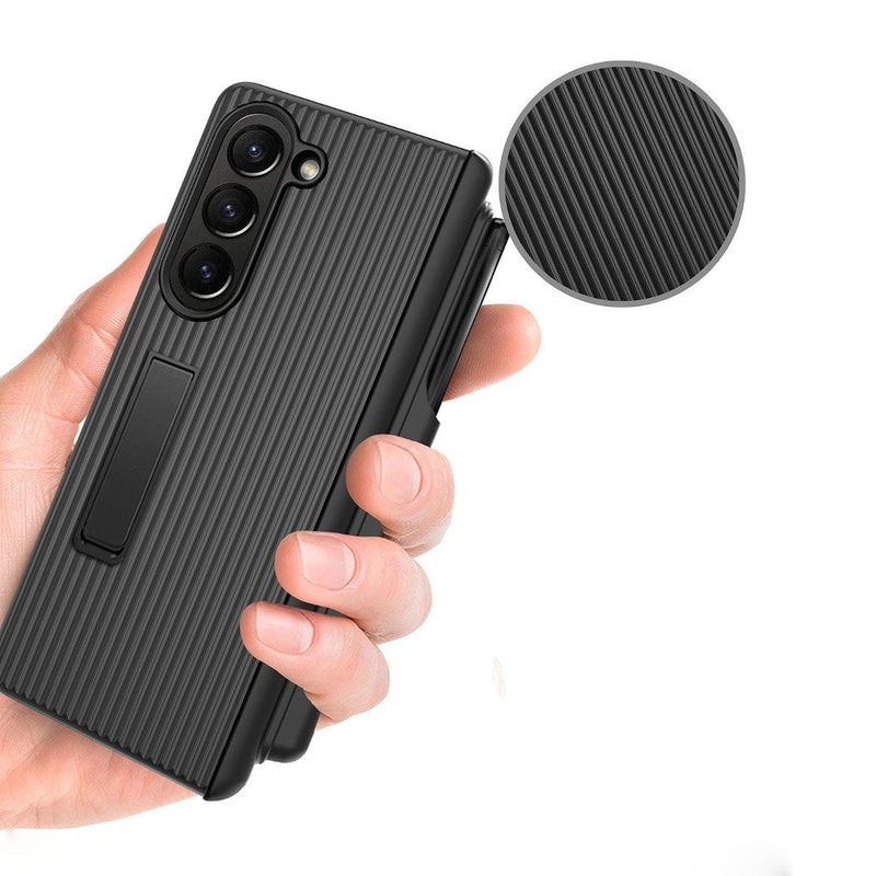 Galaxy Z Fold5 Elegant Hinged Case With Kickstand casemarts