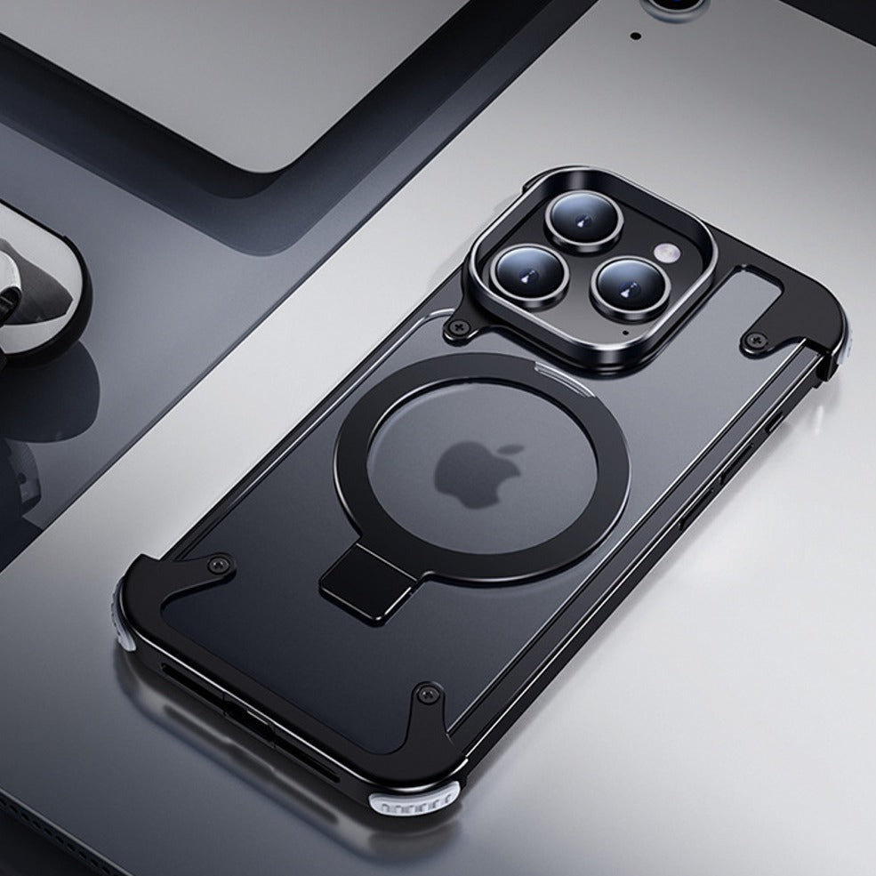 Frosted Anti-Fall Magsafe Ring Stand Case - iPhone casemarts