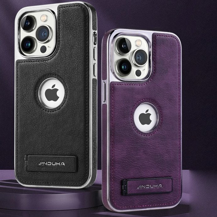 Genuine Leather Bracket Holder Case - iPhone casemarts