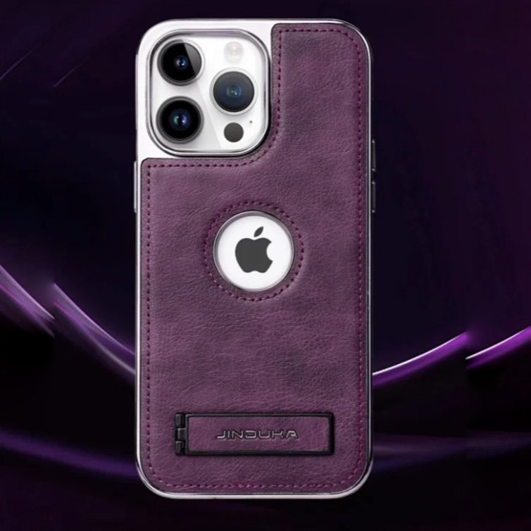 Genuine Leather Bracket Holder Case - iPhone casemarts