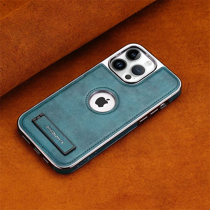 Genuine Leather Bracket Holder Case - iPhone casemarts