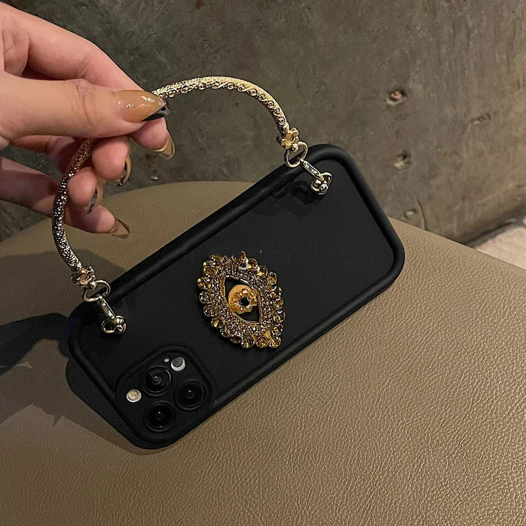 Rhinestone Eye Glimmer Wristlet Case Urban Covers