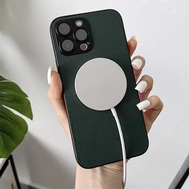 Luxury Leather Matte Case for iPhone pipi