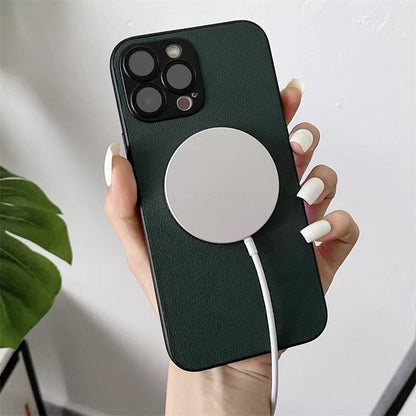 Luxury Leather Matte Case for iPhone pipi