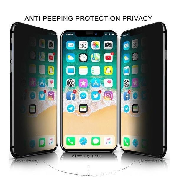 Baseus ® iPhone XS Max Privacy Tempered Glass [ Anti- Spy Glass] casemarts