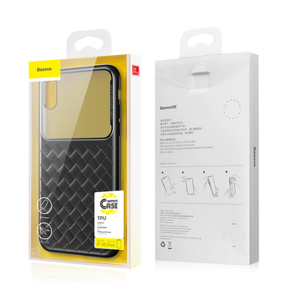 Baseus ® iPhone XS Max Cross Knit Clear Window Case casemarts