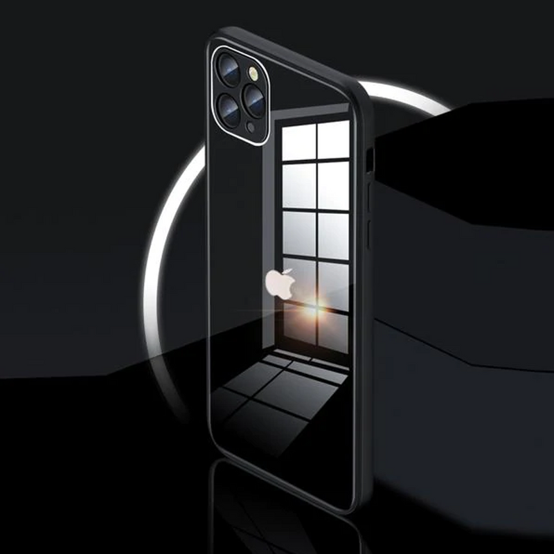 iPhone - Glass Plating Logo Case With Tempered Glass casemarts