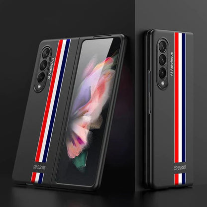 Galaxy Z Fold3 Ultra Thin Hybrid Striped Matte Shell Case casemarts