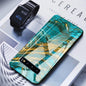 Galaxy S10 Soothing Sea Pattern Marble Glass Back Case casemarts