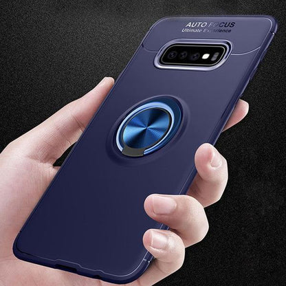Galaxy S10 Plus Metallic Finger Ring Holder Matte Case casemarts