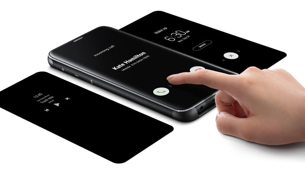 Galaxy S9 Original Clear View Smart Mirror Flip Cover casemarts