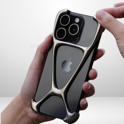 Zinc Alloy Metal Removable X Type Rimless Case for iPhone