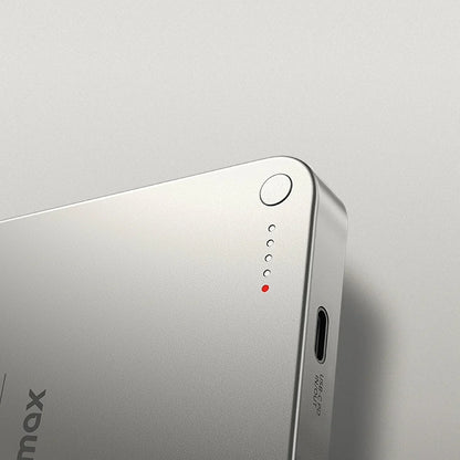 MOMAX Q.MAG X Metal Magnetic Wireless Charger 5000mAh/10000 mAh Cell Phone Power Bank Compatible with MagSafe