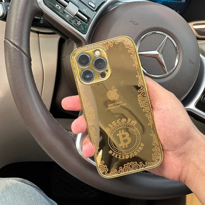 iPhone 15 Series Crafted Gold Luxurious Camera Protective Case casemarts