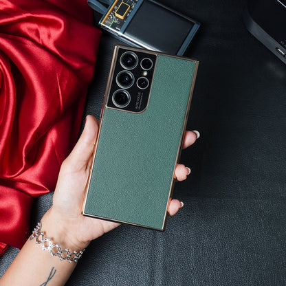 Luxury Leather Electroplate Frame Case casemarts