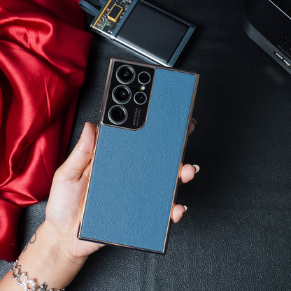 Luxury Leather Electroplate Frame Case casemarts