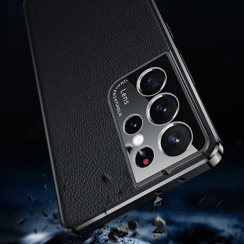 Luxury Leather Electroplate Frame Case casemarts