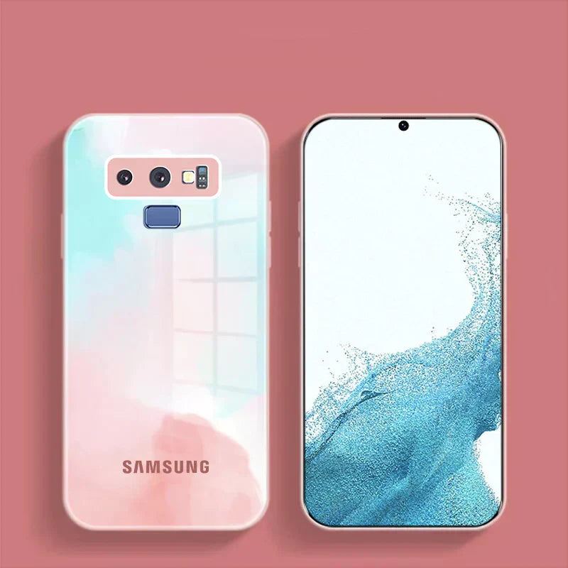 Colorful Wave Glass Phone Case - Samsung casemarts