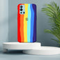 OnePlus 9R Rainbow Liquid Silicone Logo Case casemarts