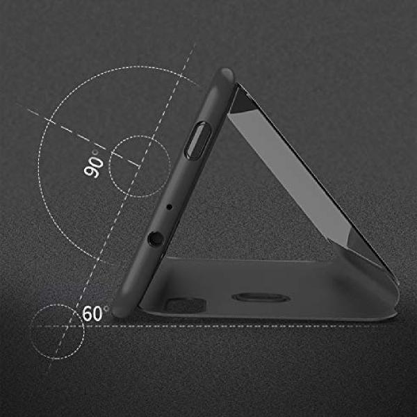 Galaxy A20 Mirror Clear View Flip Case [Non Sensor Working] casemarts