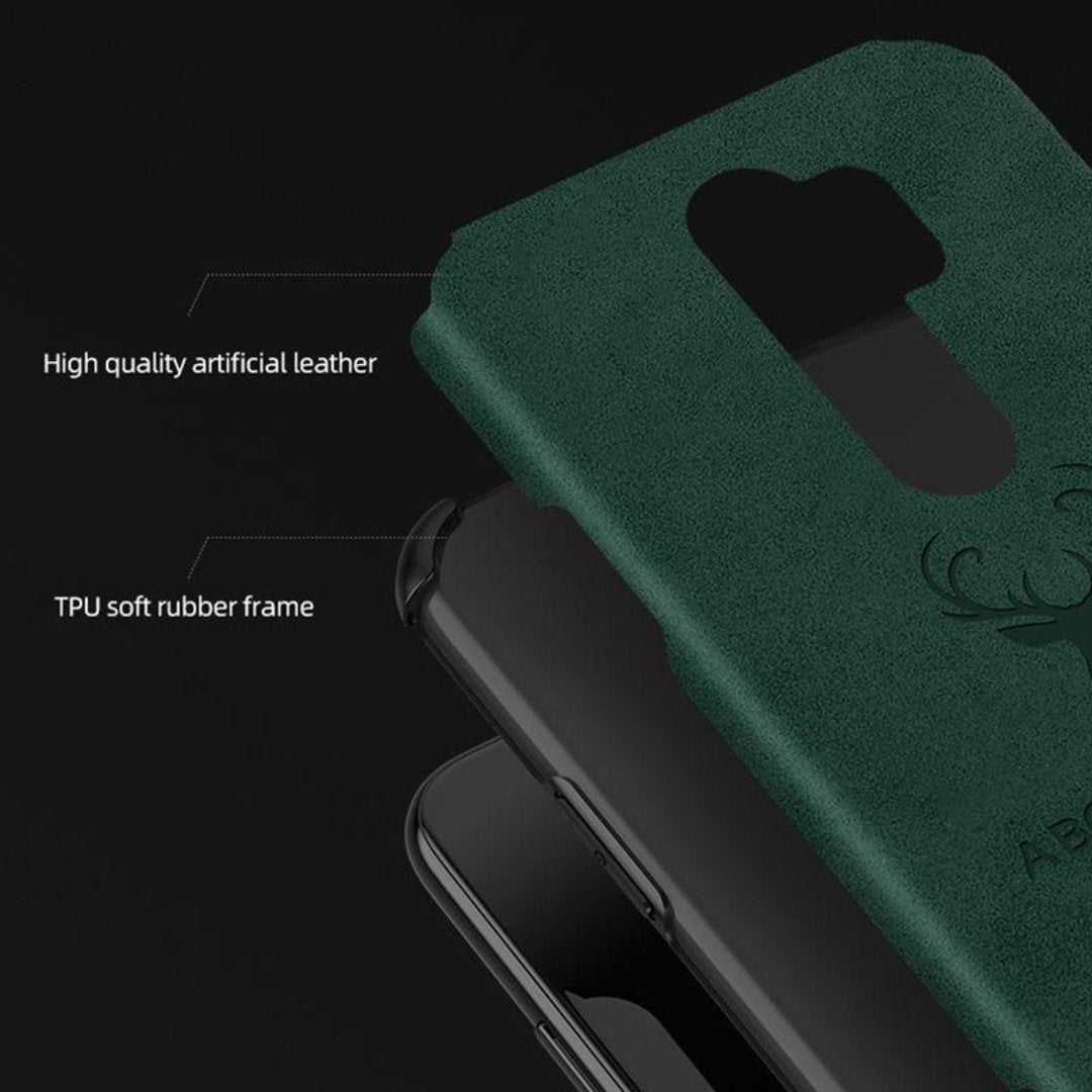 Galaxy S9 Plus Shockproof Deer Leather Texture Case casemarts