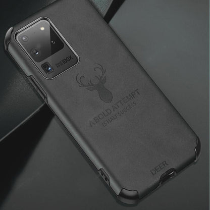 Galaxy S20 Ultra Shockproof Deer Leather Texture Case casemarts