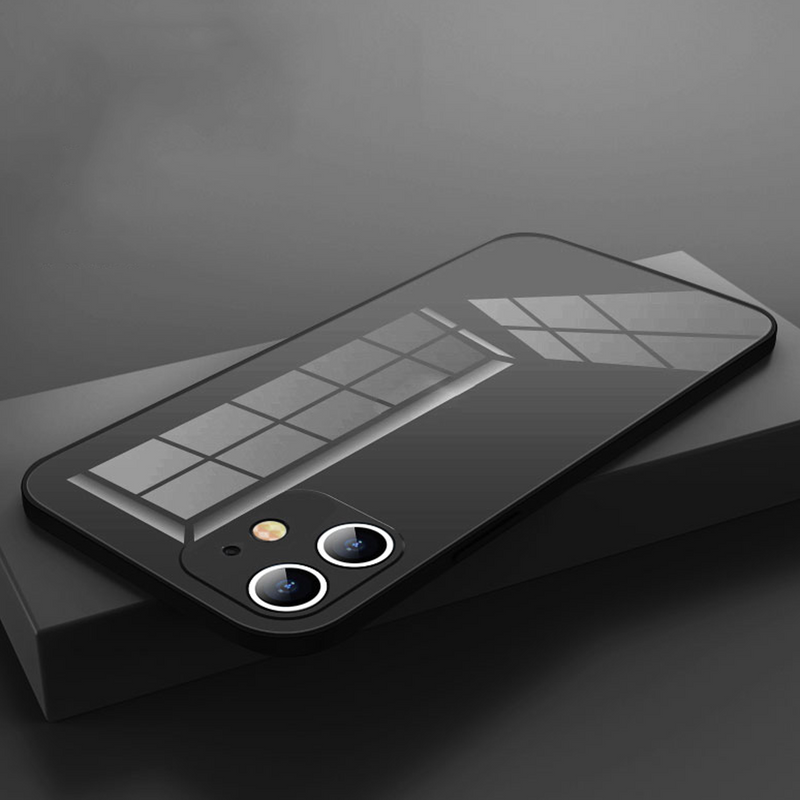 iPhone - Glass Plating Logo Case With Tempered Glass casemarts