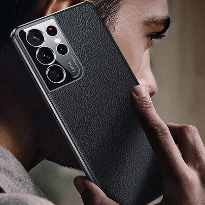 Luxury Leather Electroplate Frame Case casemarts