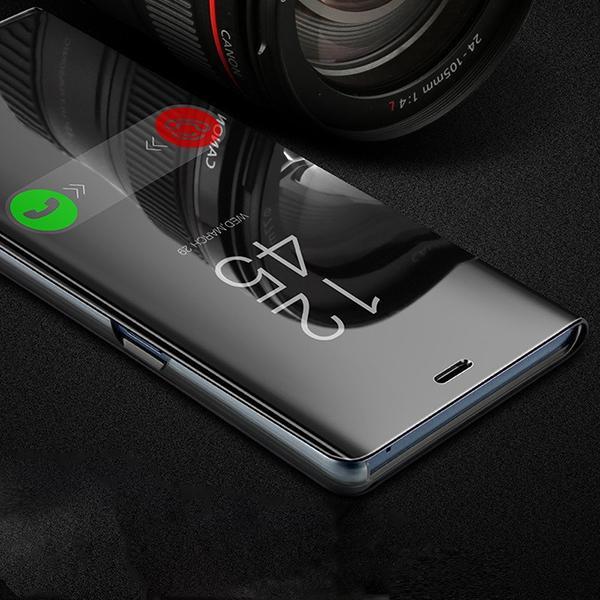 Galaxy A10 Mirror Clear View Flip Case [Non Sensor Working] casemarts