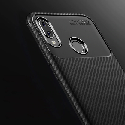 Galaxy A30 Frosted Carbon Fiber Shockproof Soft Case casemarts