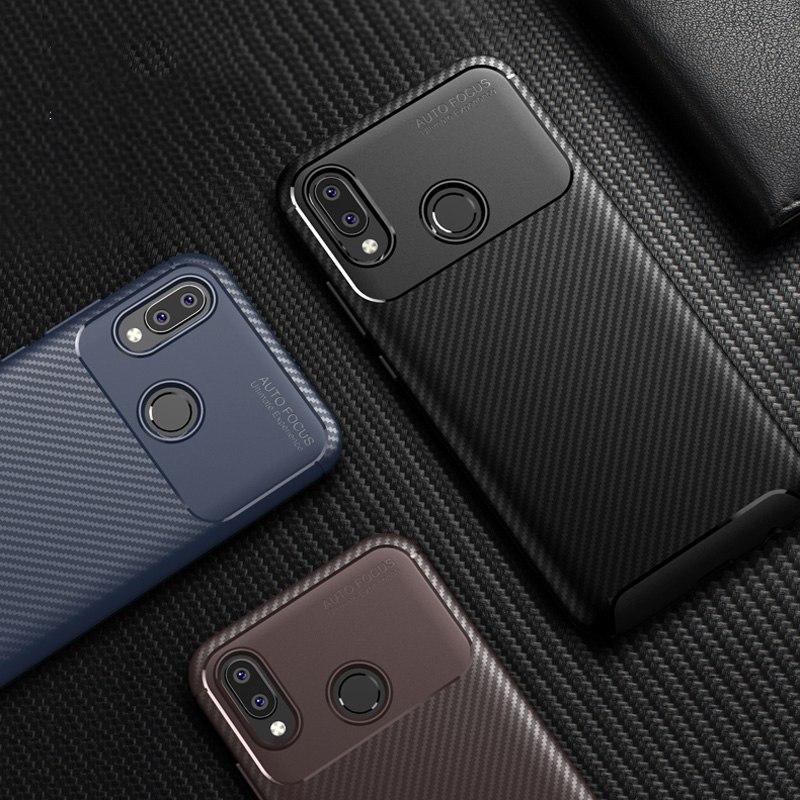 Galaxy A30 Frosted Carbon Fiber Shockproof Soft Case casemarts
