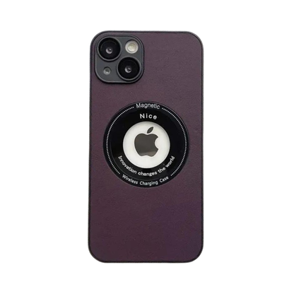 Luxury Leather Matte Case for iPhone pipi