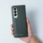 Galaxy Z Fold4 Carbon Fiber Leather Case casemarts