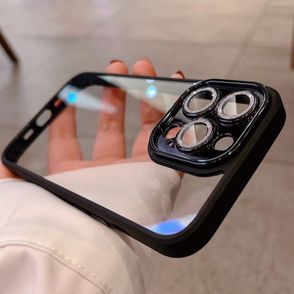 iPhone 14 Series - Diamond Camera Lens Clear Bumper Case casemarts