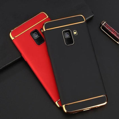 Galaxy A6 Plus Luxury 3in1 Electroplating Matte Finish Case casemarts