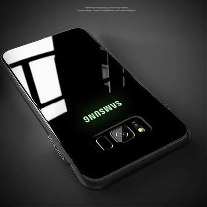 Galaxy S8 Plus Radium Glow Light Illuminated Logo 3D Case casemarts