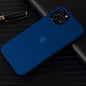 iPhone Series Liquid Silicone Logo Case With Tempered Glass casemarts