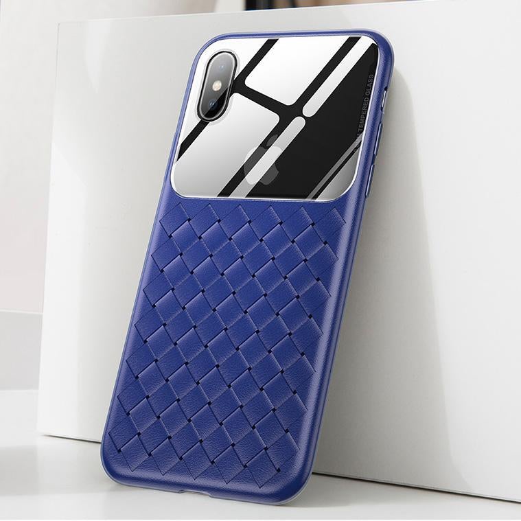 Baseus ® iPhone XS Cross Knit Clear Window Case casemarts