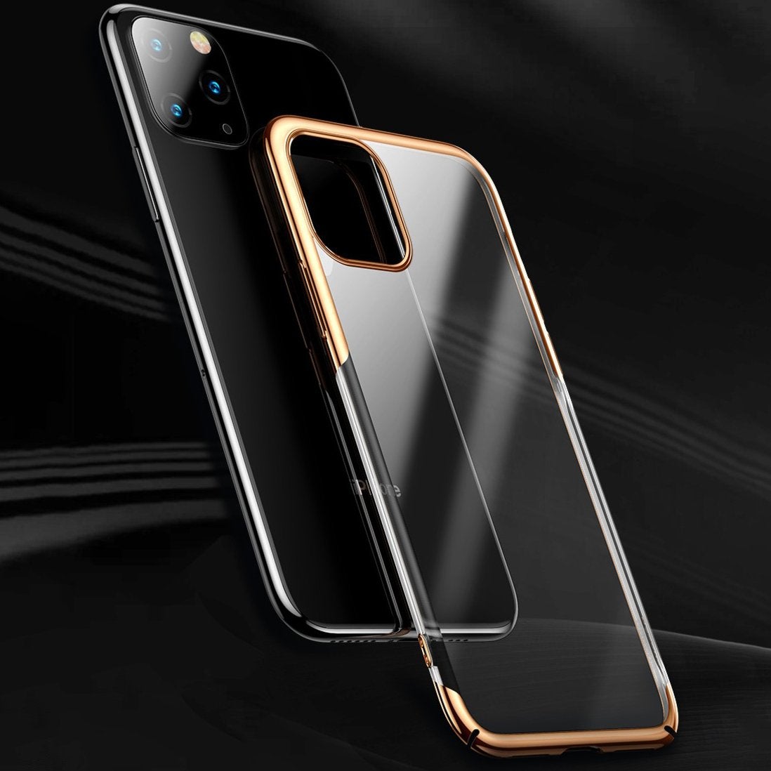 Baseus ® iPhone 11 Pro Ultra-Thin Transparent Sparkling Edge Case casemarts