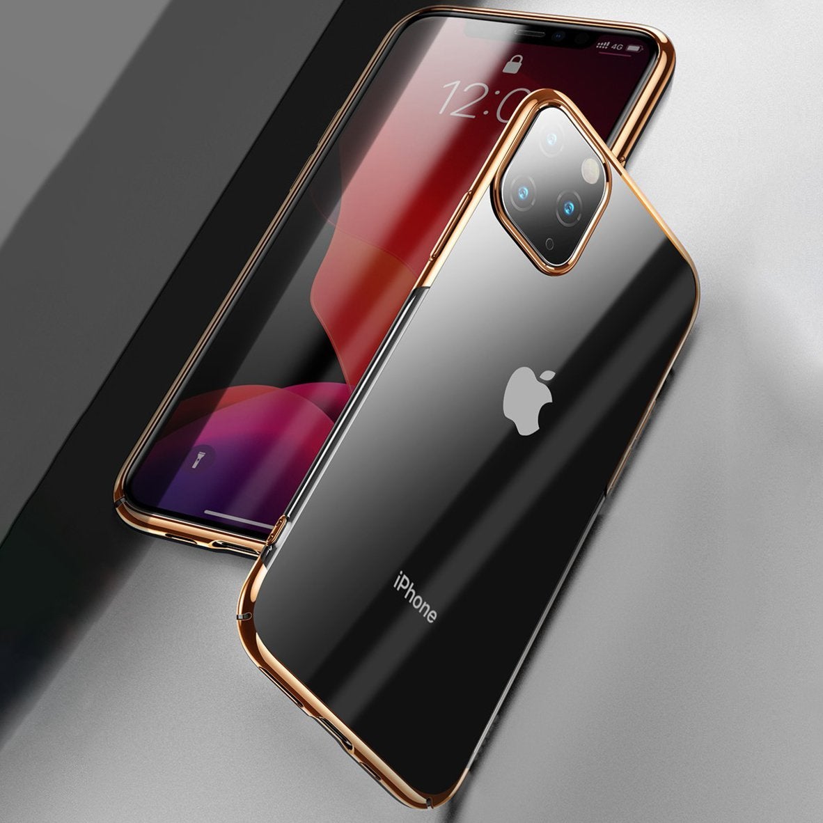 Baseus ® iPhone 11 Pro Ultra-Thin Transparent Sparkling Edge Case casemarts