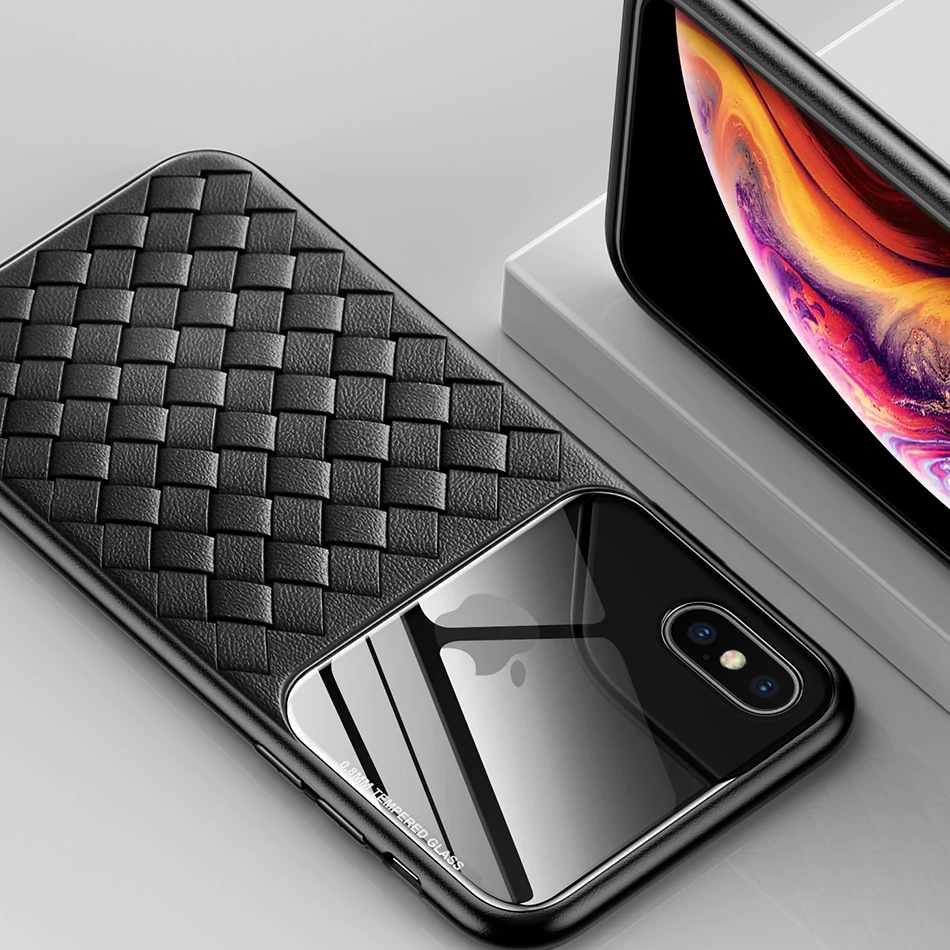 Baseus ® iPhone XS Max Cross Knit Clear Window Case casemarts