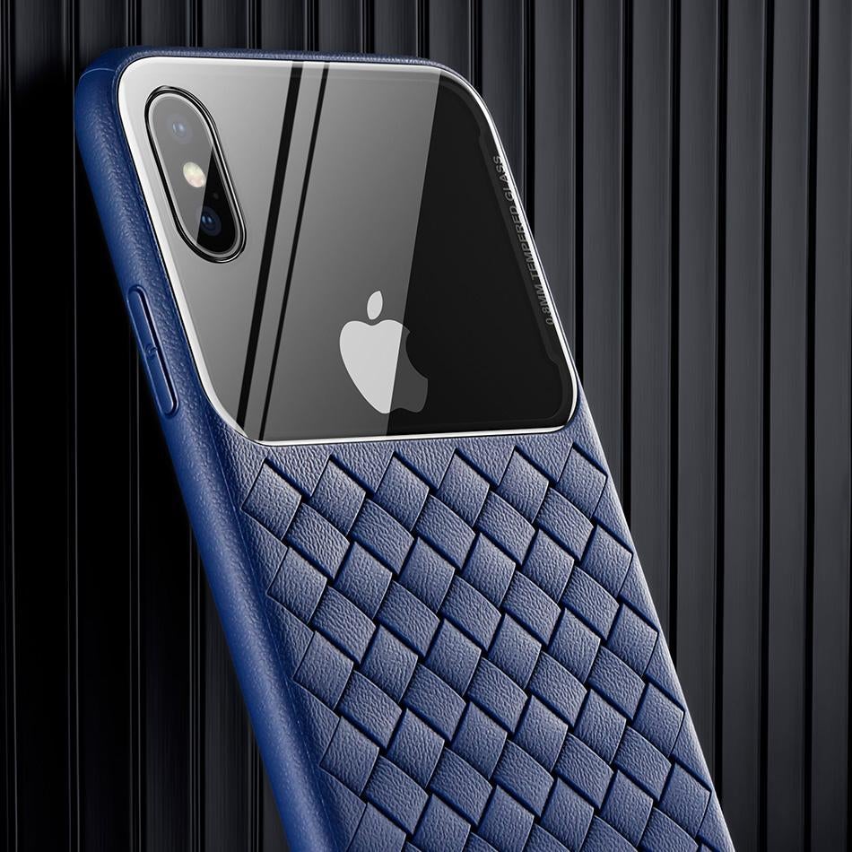 Baseus ® iPhone XS Max Cross Knit Clear Window Case casemarts